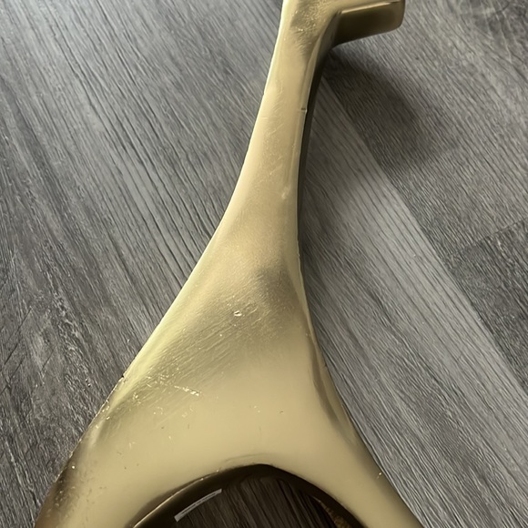 Giraffe Gold Colored Figurine - for Home Decor - Approx 10” Standing - Picture 10 of 10